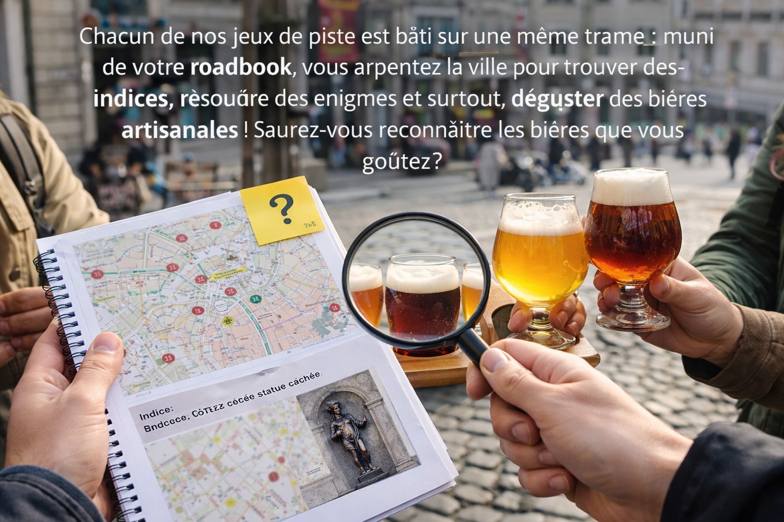 Enig’mousse pour votre EVG à Bruxelles | Enterrement de vie de garçon